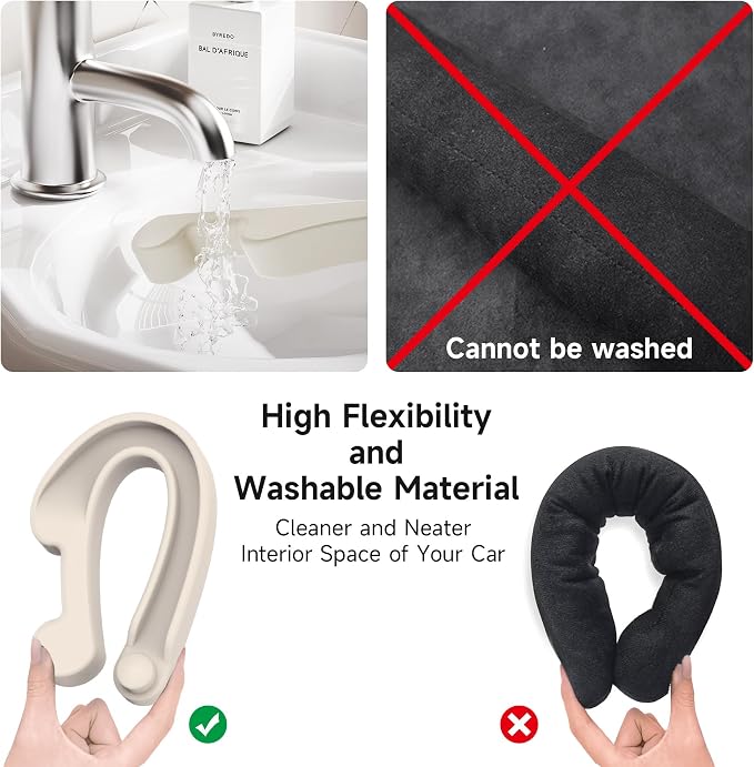 Givifive Car Seat Gap Filler Organizer 2Pack Soft Foam 3IN1 Multifunctional | Seat Side Gap Filler Strip with Slot & Hook Universal Fit Car SUV Truck Fill The Gap Between Seat & Console (Standard Ivory) - Image 8