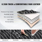 WELLDO Car Seat Covers, Black, w02 | Waterproof, Scratch-Resistant, Breathable & Easy to Clean, Universal Fit for SUV Sedan Truck, Full Set - Image 4