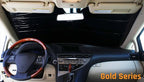 HeatShield, The Original Windshield Sun Shade, Custom-Fit for Toyota 4Runner SUV w/Rear View Mirror Cutout 1996, 1997, 1998, 1999, 2000, 2001, 2002 Gold Series - Image 5