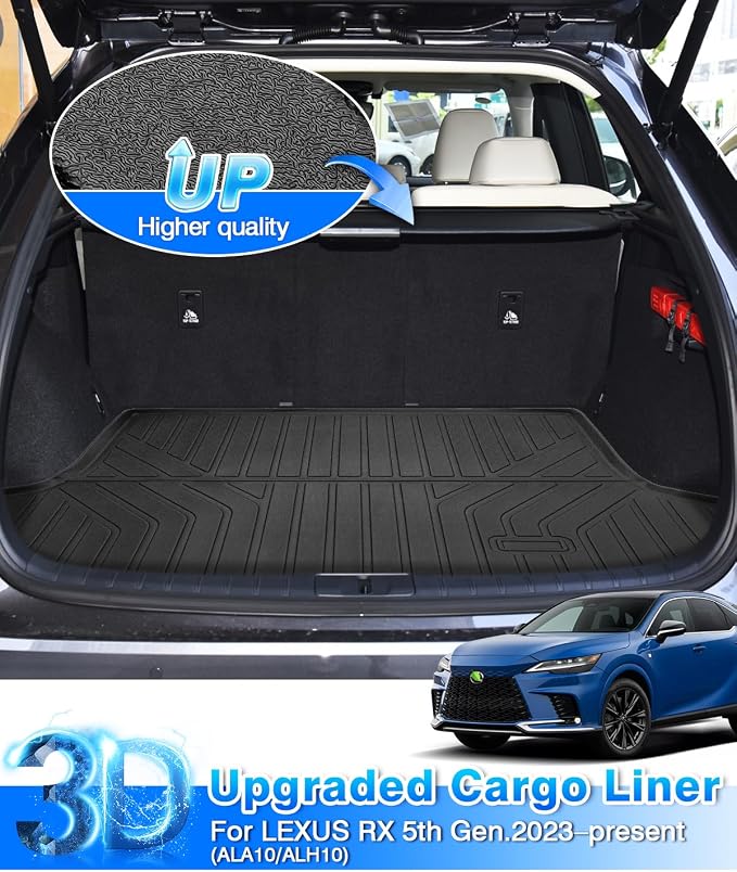 Cartist Cargo Liner Fits for Lexus RX350/RX350h/RX500h 2023 2024 2025 2026 Accessories All Weather Trunk Mat for RX Anti-Slip Heavy Duty - Image 2