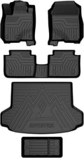 T TGBROS Floor Mats for Honda HRV HR-V 2023-2026 with Storage Box, All Weather TPE Floor Liner Set Front Rear Mats Trunk Cargo Liner Organizer Non Slip Waterproof 5PCS by TTGBROS