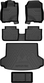 T TGBROS Floor Mats for Honda HRV HR-V 2023-2026 with Storage Box, All Weather TPE Floor Liner Set Front Rear Mats Trunk Cargo Liner Organizer Non Slip Waterproof 5PCS by TTGBROS