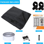 Fillis Magnetic Mosquito Net for Door, 120 x 220 cm Fiberglass Mosquito Net for Balcony Door, No Drilling Magnetic Curtain for Balcony, Living Room, Bedroom, Patio Door, Black - Image 7