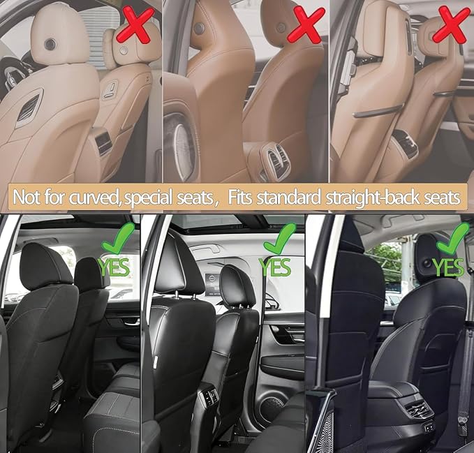 2 Pack Seat Back Protector for Kids, Car Kick Mats for Front Seats | With Large Pockets, Waterproof, Protects Against Dirt, Scuffs & Scratches, Easy to Install and CleanFits Most Vehicles - Image 6