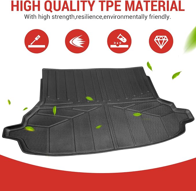 Cargo Liner Fit for 2019-2025 Subaru Forester Cargo Mat Replacement Trunk Mat All Weather Trunk Liner for 2019 2020 2021 2022 2023 2024 2025 Subaru Forester(Cargo Mat) - Image 7