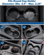JOYTUTUS Cup Holder Phone Mount for Car, Car Cellphone Large Adapter Long Arm with 360 Degree Rotation, Compatible iPhone, Samsung & All Smartphones,Black,2 Pack - Image 3