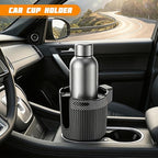 Car Cup Holder Expander, Vehicle Cup Holder Adapter with Adjustable Base, Auto Interior Cupholder Drink Extender Adapter for Most Coffee Mugs Bottles & Cups, Universal for Vehicles - Image 3