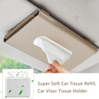 Car Tissue Refill,9 Packs Car Visor Tissue Holder Refills, Car sunshade tissue box filler,Facial Napkin Case Refills, Super Soft Car Travel Tissues, 450 Sheets in Total - Image 3