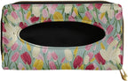 Biyejit Car Visor Tissue Holder, Tulip Flowers Car Visor Napkins Box Holder, Tissue Dispenser for Car Decoration, Suitable for Most Cars, 1 Pack by Biyejit