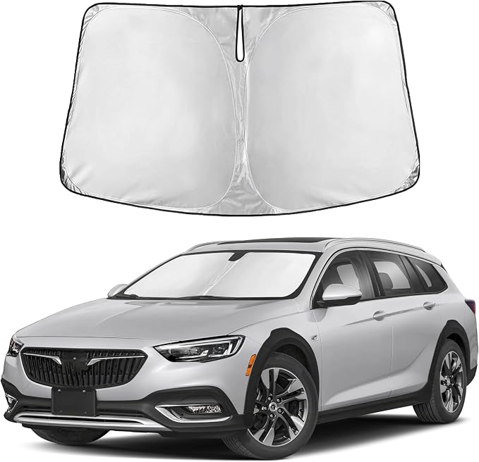 EcoNour Windshield Sunshade Compatible for Buick Regal 1990-2020 | Sun Visor for Front Windshield & Window Sun Shade Cover, UV Heat Blocker & Protector, Car Accessories by EcoNour