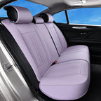 Huidasource Purple Back Seat Cover Luxury Nappa Leather, Rear Seat Cover with Velcro Adjustable, Ventilation Holes, Child Seats, Seat Covers Waterproof Universal Fit for Most Cars SUV Trucks, Purple - Image 9