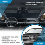 Windshield Sun Shade for 2015-2020 Chevy Tahoe (Chevrolet), Protect Auto from Heat Damage and Keep Cool, Compact Foldable, SUV Sunshade for Front Window, CLIM ART, Car Accessories - WS3005 - Image 5