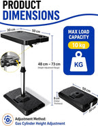 Car Seat Tray Table, Adjustable Car Desk for Laptop & Tablet, Multi-Function Travel Tray for Driver, Front Passenger & Rear Seats, Work & Eating Essential Car Accessory for Long Road Trips - Image 8