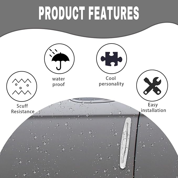 4PCS Car Door Edge Guards, Anti-Scratch Car Door Protector Trim Strip with Self Adhesive, Universal Door Guards for Cars Trucks SUVs, Exterior Car Accessories (White) - Image 5