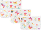 Tiny Twinkle Diaper Bag Organizing Pouches|3 Pack Mess-Proof Clear Front Travel Organizer Bags&TSA Approved Toiletry Bag Set for Baby and Mom Essentials by TinyTwinkle