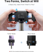 JSAUX Car Cup Holder Phone Mount for Foldable Phones & Mini Tablets | Sturdy Metal Long Arm, Flexible Height and Angle, Adjustable Base, Secure Phone Grip, Fits 2.17-4.33 in Car Cup Holders - Image 3