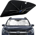 Windshield Sun Shade for Subaru Ascent 2020-2026 with 360° Rotating Shaft | Custom Fit Umbrella Sunshade for UV Blocking, Interior Heat Protection, Easy Storage, UPF 50+ Cool Windshield Cover by Lonyaqui