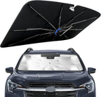 Windshield Sun Shade for Subaru Ascent 2020-2026 with 360° Rotating Shaft | Custom Fit Umbrella Sunshade for UV Blocking, Interior Heat Protection, Easy Storage, UPF 50+ Cool Windshield Cover by Lonyaqui