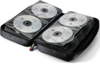 CCidea CD DVD Case Holder, Portable Disc Storage Wallet Binder, Multiple Capacity CD Organizer for Car Home Travel, Anti-Scratch Blu-Ray Game Disc Storage (96-Black) - Image 4