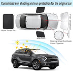 3PCS Car Window Shades Front Windshield Sun Shade Foldable Window Shade Custom Fit for 2023 KIA sportage Accessories Car Shades for Front Windows Anti-UV Rays Block Heat - Image 3