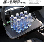 2-in-1 Car Steering Wheel Desk Tray & Car Seat Gap Filler Organizer – Silicone Look Table for Laptop, Eating Food, Writing – Work Road Trip Essentials Accessories（red） - Image 5