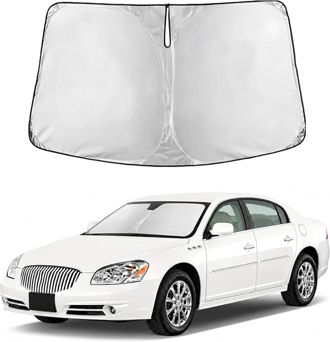 EcoNour Windshield Sunshade Compatible for Buick Lucerne 2006-2011 | Sun Visor for Front Windshield & Window Sun Shade Cover, UV Heat Blocker & Protector, Car Accessories by EcoNour