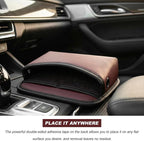 Car Seat Side Pocket Organizer, Multifunctional Leather Console Side Storage Pouch with Card Holder, Waterproof Phone & Sunglasses Pocket Bag for Car Door Seat Console (Red) - Image 5