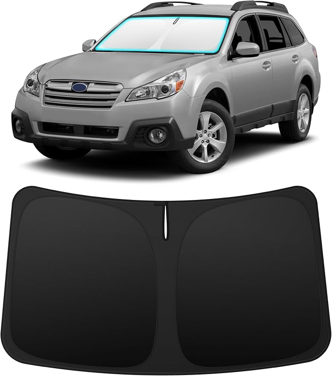 INSAUTO Custom Fit Windshield Sun Shade for Subaru Outback 2010-2014 | Foldable Front Window Sunshade Car Accessories, UV & Heat Reflector, Keeps Interior Cool, Includes Storage Bag by INSAUTO