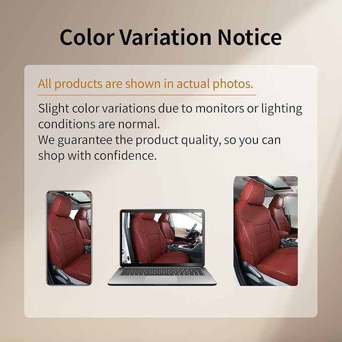 EKR Car Seat Covers for Honda HRV 2019-2022,Leatherette Full Set | Custom Fit for Honda HRV Sport/EX/EXL/Touring 2019-2022 Full Wrap,Waterproof Pet-resistant,Faux Leather(Burgundy) - Image 7