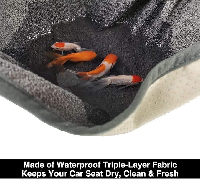 VSHIELD Waterproof Towel Car Seat Cover, Sweatproof Non-Slip Seat Protector, Universal Fit for Front Bucket or Rear Bench Seat of Cars, SUVs, Vans, Trucks, Compatible with Airbags and Armrests - Image 5