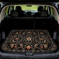 Car Trunk Mat for SUV, 31"x47" Dark Vintage Floral Cargo Liner Protector | All Weather Universal Cargo Liners for Dogs, Car Accessory for SUVs/Sedan/Wagons, Durable Non-Slip Washable Rear Cargo Mat by Unknown