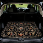 Car Trunk Mat for SUV, 31"x47" Dark Vintage Floral Cargo Liner Protector | All Weather Universal Cargo Liners for Dogs, Car Accessory for SUVs/Sedan/Wagons, Durable Non-Slip Washable Rear Cargo Mat by Unknown
