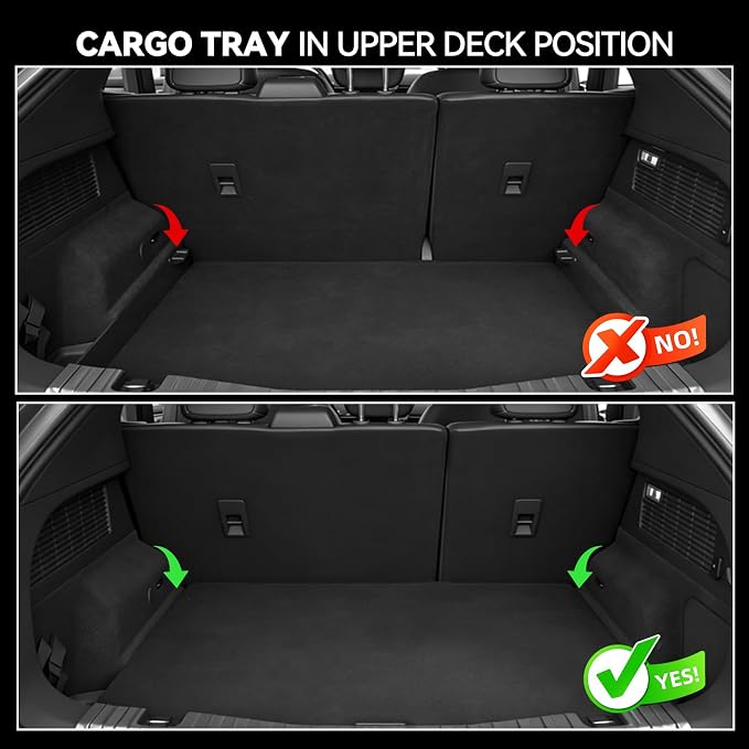 Floor Mats for 2015-2025 2026 Jeep Renegade Accessories | (Fit Cargo Floor in Upper Position)Trunk Mat & Backrest Mat & Door Sill Guard All Weather TPE Protector Full Set Floor Liners - Image 4
