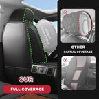 FREESOO for Toyota Tundra Seat Covers 2007-2021 Crewmax Cab 2 Front Set | 2pcs, Custom Fit, Airbag Compatible, Premium Waterproof Leather, for Truck Toyota Tundra Accessories, BlackBrown - Image 3