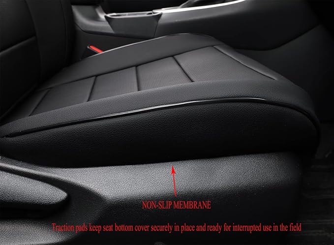 EKR Corolla Seat Covers Custom Fit for Toyota Corolla 2014 2015 2016 2017 2018 2019 S/SE Sedan,Full Set Leather Car Seat Cover for Cars-Faux Leather(Black) - Image 2