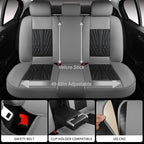 MINGBRON Leather Car Seat Covers,Car Seat Protector Waterproof,Seat Covers Full Set, Car Seat Protectors 5 Seats,Automotive Seat Covers Fit Most Cars Grey&Black - Image 5