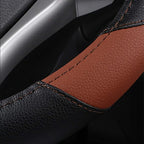 Leather Car Steering Wheel Cover, Universal Fit for Most Cars, Brown | Microfiber Leather,Non-Slip Breathable Auto Steering Wheel Protector - Image 4