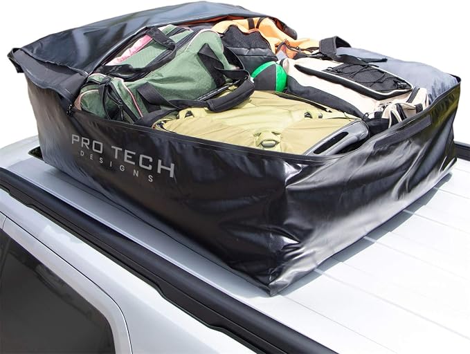 Voyager 18 Waterproof Rooftop Cargo Carrier Bag, 18 Cubic Feet Vehicle Roof Storage with Straps & Door Hooks, Heavy Duty Car Top Carrier for SUVs, Vans, RVs & Trucks, 48" x 36" x 18" - Image 8