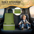 LARIPOP Car Seat Travel Bag for Airplane, Universal Gate Check Car Seat Bag, Padded Backpack with Waist Belt, Reflective Strips & Protective Feet, Fits Infant Convertible Booster Seats, Green - Image 7