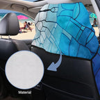 Sea Turtle Print Car Seat Towels for Front Seats Coral Print Towel Bucket Seat Covers with Storage Bag 60 x 33 Inch Absorbent Athletic Towels for Car Seats, Blue - Image 4