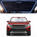 Car Windshield Sun Shade Umbrella for Volkswagen Taos 2022-2026 | 2026 Upgraded,Custom-Fit Umbrella Sunshade,Easy Install,UV Protection & Heat Reflective,Keep Interior Cooler with Storage Bag by Unknown