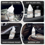 Arttown Car Tissue Holder for Cup Holder Facial Tissues 12 Pack Wood Grain | Bulk 3-Ply,Refillable Marble Print Cylinder Tissue Boxes,Fit Car Home Office School (600 Sheets Total,50 Sheets Each) - Image 5