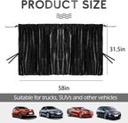 ZATOOTO Car Window Curtains for Privacy, Magnetic Divider Window Sun Shade | Universal Fit, Front & Rear Divider, Keep Cool, Easy Installation, For Travel & Camping, Removable Simple - Image 7