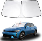 Windshield Sun Shade Sunshade for 2019-2024 2025 Kia Forte | Full covered for windshield, Foldable & Durable, Block UV Rays, Reduce Heat, Easy to install, Keeps Car Cooler by LHFLIVE