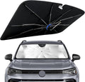 Windshield Sun Shade for Volkswagen Taos 2022-2026 with 360° Rotating Shaft | Custom Fit Umbrella Sunshade for UV Blocking, Interior Heat Protection, Easy Storage, UPF 50+ Cool Windshield Cover by Lonyaqui