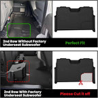 LASFIT Mats for Ford F-150 2011-2014 SuperCrew, Carpet Floor, Bucket Seat | All Weather TPE Protector Custom fit Truck Liners for F150 Crew Cab, Durable Anti-Slip Easy to Clean, 1st & 2nd Row - Image 3