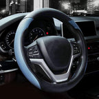Steering Wheel Cover with Microfiber Leather for Car Truck SUV 15 inch (Blue) by Valleycomfy