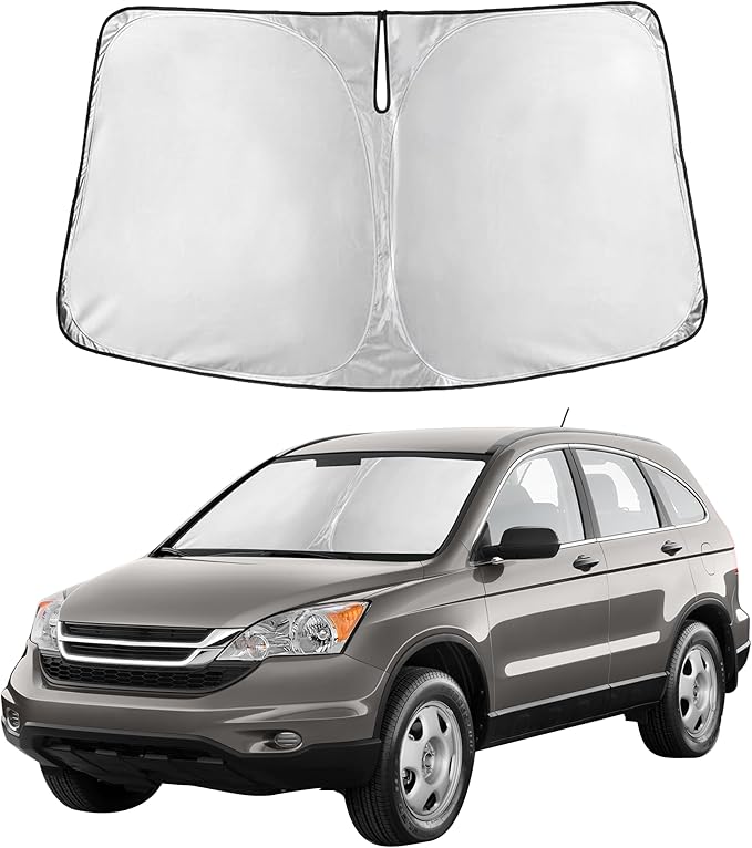 Autovir Windshield Sun Shade Fit for 2007-2009 2010 2011 Honda CRV | Sunshade, Front Car Window Shades Sun Visor, Blocks UV Rays & Heat, Car Accessories by Autovir