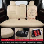 FREESOO Custom Leather Seat Covers for Toyota Corolla L LE Series 2014-2019 | Sedan, Full Set, Waterproof, Airbag Compatible, Scratch-resistant, Anti-slip, Protector Cushion, Durable Material, Easy-clean - Image 4