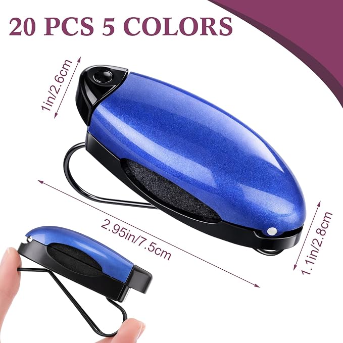 Frienda 20 Pcs Car Sun Visor Clip Sunglasses Holder,Classic Color | Visor Clips for Eyeglasses, Securely Holds Glasses, Ticket Card Holder, Metal Shell Spring Clip, For Women Men Drivers - Image 2